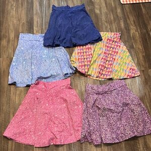 Lot of 5 Castle Bound‎ and Down Skirts with Built in Shorts size 12/14